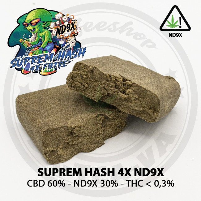Résine CBD SUPREM HASH 4X ND9X