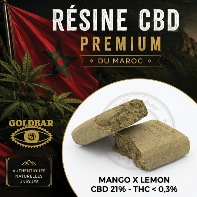 Résine CBD Mango X Lemon...