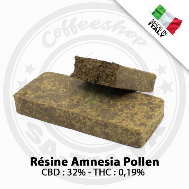 Résine CBD Amnesia Pollen 32%