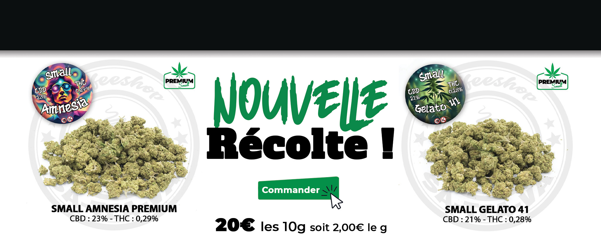 Nouvelle récolte Small Amnesia et Gelato !